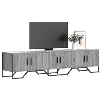 Tv-meubel 180x34x41 cm bewerkt hout grijs sonoma eikenkleurig 1