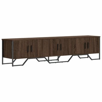 Tv-meubel 180x34x41 cm bewerkt hout bruin eikenkleurig 2