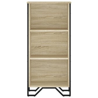 Boekenkast 50x31x106 cm bewerkt hout sonoma eikenkleurig 4