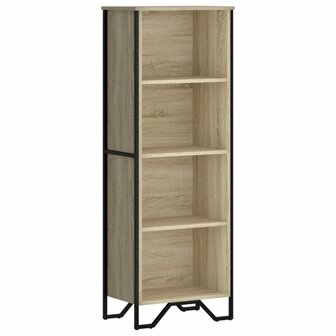 Boekenkast 50x31x137,5 cm bewerkt hout sonoma eikenkleurig 2