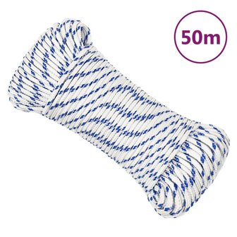 Boot touw 5 mm 50 m polypropyleen wit 1