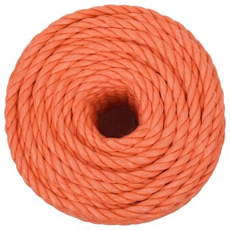 Werktouw 10 mm 50 m polypropeen oranje 3