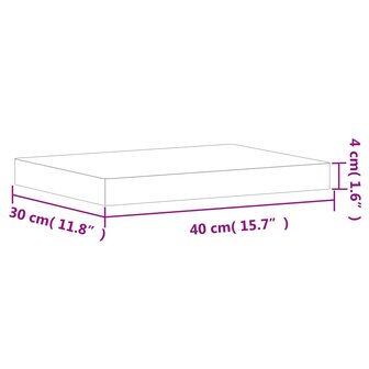 Snijplank 40x30x4 cm massief beukenhout 7