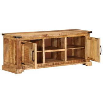 Tv-meubel 110x35x45 cm massief ruw mangohout 5