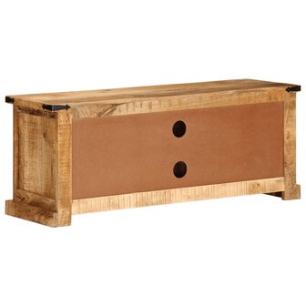 Tv-meubel 110x35x45 cm massief ruw mangohout 7