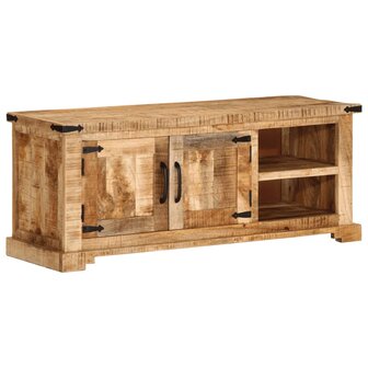 Tv-meubel 110x35x45 cm massief ruw mangohout 1