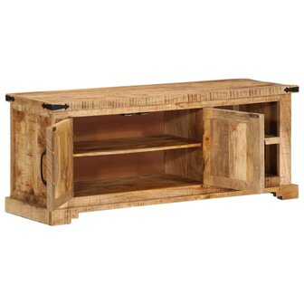 Tv-meubel 110x35x45 cm massief ruw mangohout 5