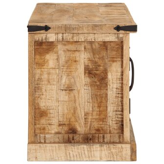 Tv-meubel 110x35x45 cm massief ruw mangohout 6