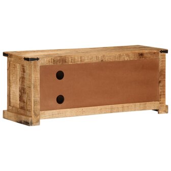 Tv-meubel 110x35x45 cm massief ruw mangohout 7