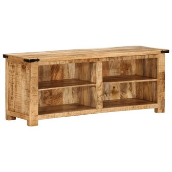 Tv-meubel 110x35x40 cm massief ruw mangohout 1