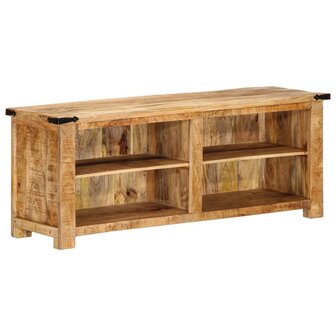 Tv-meubel 110x35x40 cm massief ruw mangohout 3