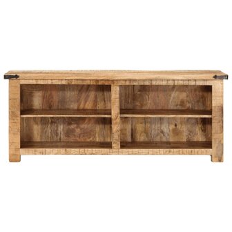 Tv-meubel 110x35x40 cm massief ruw mangohout 4