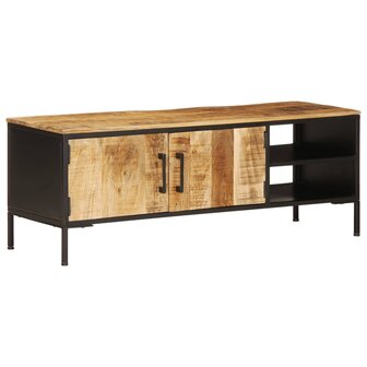 Tv-meubel 110x35x40 cm massief ruw mangohout 3