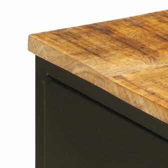 Tv-meubel 110x35x40 cm massief ruw mangohout 8