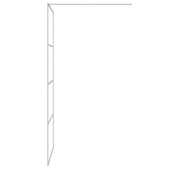 Inloopdouchewand 90x195 cm transparant ESG-glas zilverkleurig 4