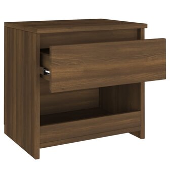 Nachtkastjes 2 st 40x30x39 cm bewerkt hout bruin eikenkleur 7