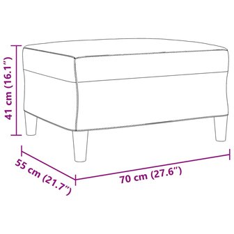 3-delige Loungeset met kussens fluweel zwart 11