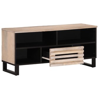 Tv-meubel 100x34x46 cm massief mangohout 3