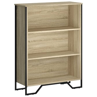 Boekenkast 80x31x106 cm bewerkt hout sonoma eikenkleurig 2