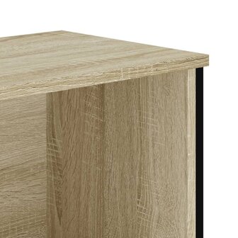 Boekenkast 80x31x106 cm bewerkt hout sonoma eikenkleurig 7