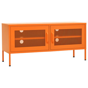 Tv-meubel 105x35x50 cm staal oranje 2