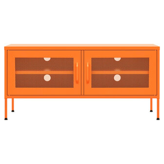 Tv-meubel 105x35x50 cm staal oranje 3