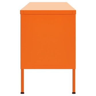 Tv-meubel 105x35x50 cm staal oranje 4