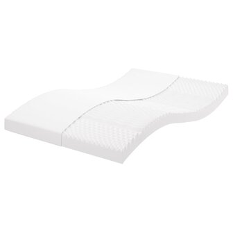 Schuimmatras 7 zones hardheid 20 ILD 120x220 cm wit 1