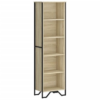 Boekenkast 50x31x169 cm bewerkt hout sonoma eikenkleurig 2