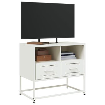 Tv-meubel 68x39x60,5 cm staal wit 5