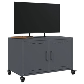 Tv-meubel 68x39x43,5 cm koudgewalst staal antracietkleurig 5