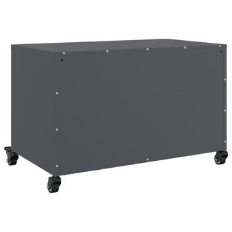 Tv-meubel 68x39x43,5 cm koudgewalst staal antracietkleurig 8