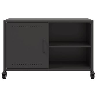 Tv-meubel 68x39x43,5 cm koudgewalst staal zwart 6