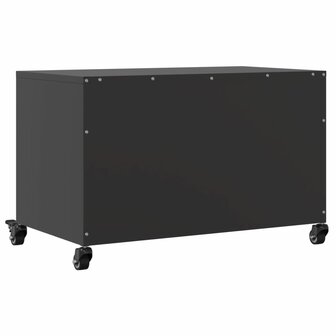 Tv-meubel 68x39x43,5 cm koudgewalst staal zwart 8