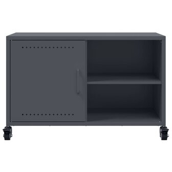 Tv-meubel 68x39x43,5 cm koudgewalst staal antracietkleurig 6