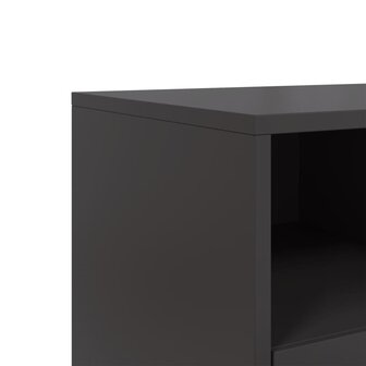 Tv-meubel 68x39x43,5 cm koudgewalst staal zwart 10