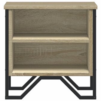 Nachtkastjes 2 st 40x30x40 cm bewerkt hout sonoma eikenkleurig 5