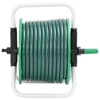 Slanghaspel met slangkoppelset 0,5&quot; 20 m vrijstaand PVC groen 2