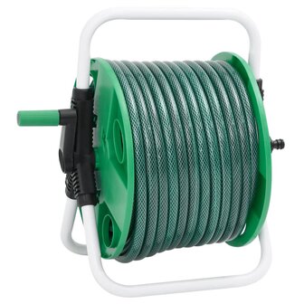 Slanghaspel met slangkoppelset 0,5&quot; 20 m vrijstaand PVC groen 4