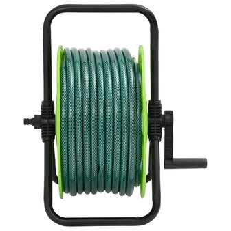 Slanghaspel met slangkoppelset 0,5&quot; 30 m vrijstaand PVC groen 2