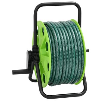 Slanghaspel met slangkoppelset 0,5&quot; 30 m vrijstaand PVC groen 4