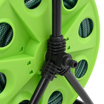 Slanghaspel met slangkoppelset 0,5&quot; 30 m vrijstaand PVC groen 6