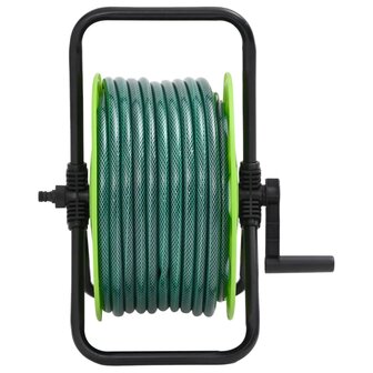 Slanghaspel met slangkoppelset 0,75&quot; 20 m vrijstaand PVC groen 2