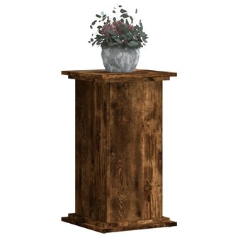 Plantenstandaard 33x33x60 cm bewerkt hout gerookt eikenkleurig 3