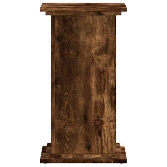 Plantenstandaard 33x33x60 cm bewerkt hout gerookt eikenkleurig 4