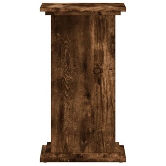 Plantenstandaard 33x33x60 cm bewerkt hout gerookt eikenkleurig 5