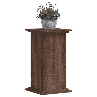 Plantenstandaard 33x33x60 cm bewerkt hout bruin eikenkleurig 3