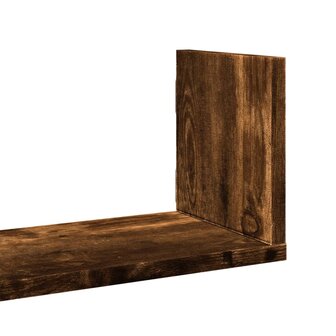 Wandschappen 3 st 58x18x18 cm bewerkt hout gerookt eikenkleurig 7