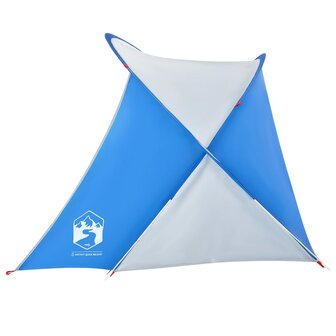 Strandtent 2-persoons pop-up waterdicht azuurblauw 6