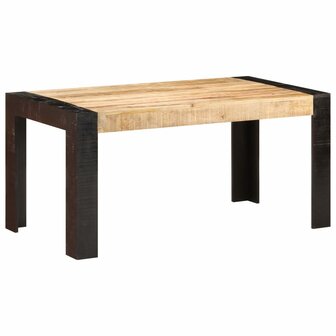 Eettafel 160x80x76 cm massief mangohout 1